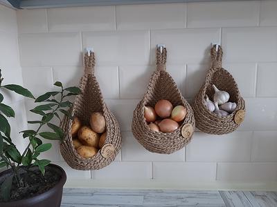 Hanging basket, storage basket, kitchen storage, home organization