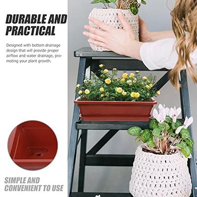 FUNOMOCYA Plastic Plant Trays Plastic Trays for Plants Veggie