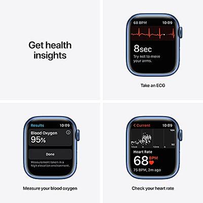 Apple Watch Series 9 GPS 41mm Silver Aluminum Case with Storm Blue Sport  Band - S/M. Fitness Tracker, Blood Oxygen & ECG Apps, Always-On Retina  Display 