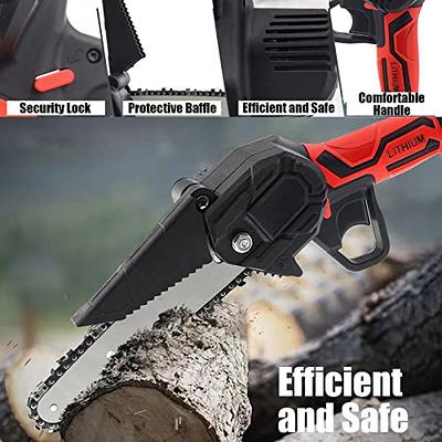 6-inch Mini Chainsaw Cordless, Battery Powered Electric Chainsaw Cordless,  Handheld Chainsaw with 2Pcs 21V 2.0Ah Batteries, Portable Small Chainsaw  for Tree Trimming Branch Pruning and Wood Cutting - Yahoo Shopping