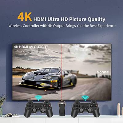 Retro Game Stick - Revisit Classic Games with Built-in 9 Emulators, 20,000+  Games, 4K HDMI Output, and 2.4GHz Wireless Controller for TV Plug and Play