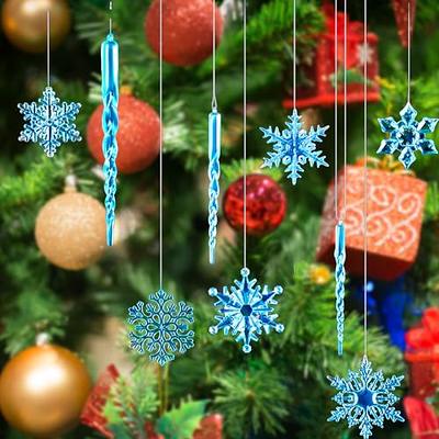 Christmas Ornament Snowflake Shape Keychain Resin Molds Silicone Resin Mold  Key Ring Pendant Mold Christmas Tree Decoration Mold for Handmade DIY