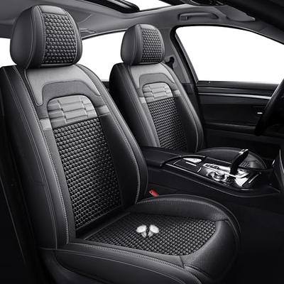 Full Coverage Leather Car Seat Covers Full Set Universal Fit for Most Cars  Sedans Trucks SUVs with Waterproof Leatherette in Automotive Seat Cover