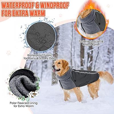 Dog Outdoor Jacket Reflective Waterproof Dog Clothes Vest Winter