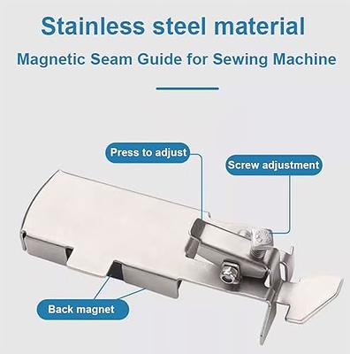 Multifucntional Magnetic Seam Guide for Sewing Machine, Hemmer Guide for  Industrial Lockstich or Walking Foot Sewing Machine, Seam Guide (1 PCS)