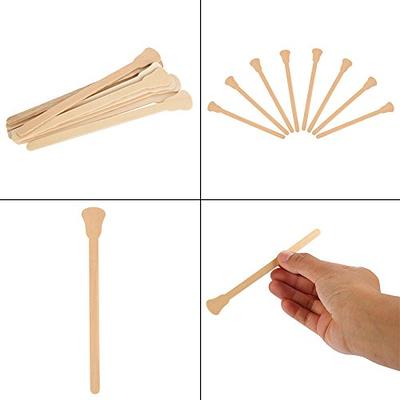 100Pcs Wood Wax Spatulas Waxing Applicator Sticks Wooden Wax