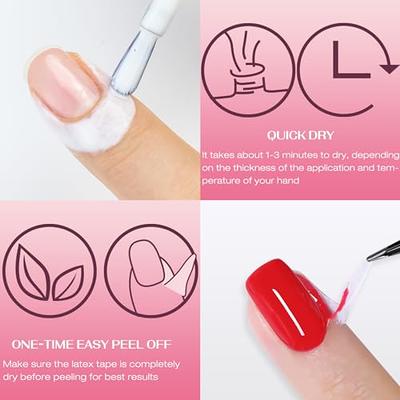 Magique Simply Peel Liquid Latex for Nails - Nail Polish Protector for  Fingers - Nail Peel Off Liquid Tape - Peel Away Liquid Nail Tape - Nail  Polish Guard - Na… |
