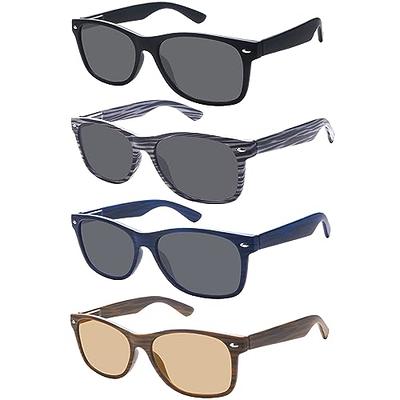 FEIVSN 2 Pack Sunglasses Readers for Men Women Vintage Full Lens