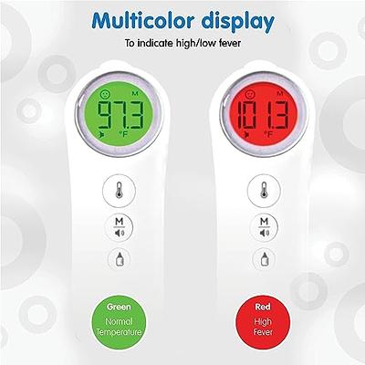 Touchless Thermometer for Adults, Non-Contact Ear and Forehead Thermometer  - Digital Infrared Thermometer for Fever with LCD Screen, Memory Recall,  Fever Alarm - For Babies, and Children by Medi-More 