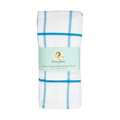 6 Pack of Premier Kitchen Towels: 15 x 25, Cotton, Striped Pattern