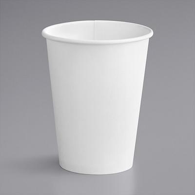 [Case of 1000] Disposable Plastic Dome Lids for 10, 12, 16, & 20 oz. Paper  Hot Coffee Cup - White