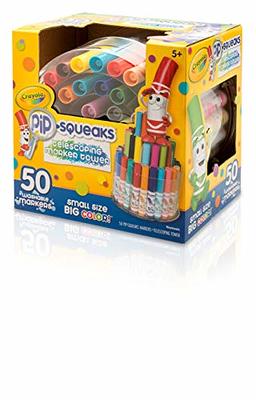 Crayola Pip Squeaks Marker Set (65ct), Washable Markers for Kids