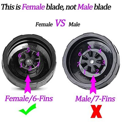 Upgrade] 6-Fins Female Ninja Blender Blade Replacement Parts Compatible  with Auto iQ Blenders. [4Inch Female Fins ONLY] - Yahoo Shopping