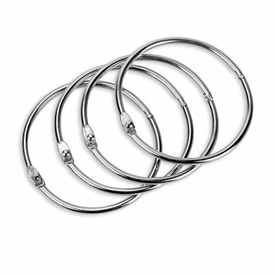 50 pcs 19mm/0.7in Loose Leaf Binder Ring Book Rings, Metal Rings for Index  Cards, Rings for Flash Cards,Paper Rings(Silver) : Amazon.in: Office  Products