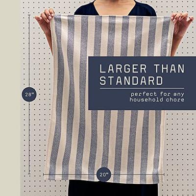 Sticky Toffee Cotton Terry Kitchen Dish Towel, Striped, 4 Pack, 28