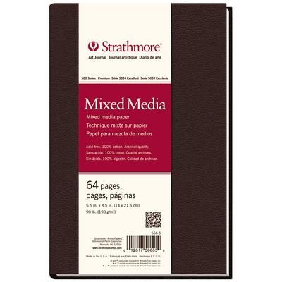 Strathmore 566-8 500 Series Hardbound Mixed Media Art Journal, 8.5x11 32  Sheets