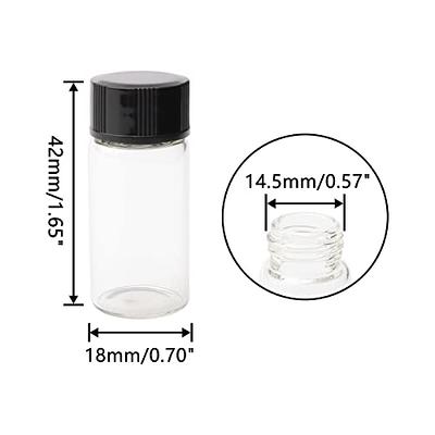 10pcs Travel Size Plastic Bottles Empty Small Vials Screw Lid