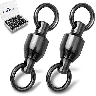 50pcs Fishing Barrel Swivels with Safety Snaps Swivel Stainless Steel High  Strength Interlock Snap Swivels Rolling Connector Black Nickel Solid Ring  Freshwater Fishing Tackles Accessories #5 - Yahoo Shopping