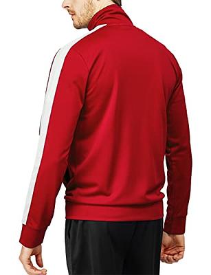 H2H Mens Active Slim Fit Track Lightweight Jacket Zip-up Long