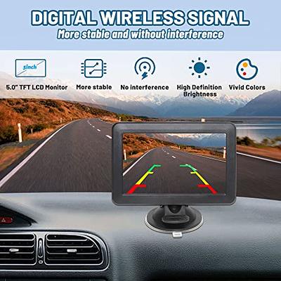 EWAY 2x Wireless WiFi Magnetic Backup Cameras 1080P HD 5 Monitor