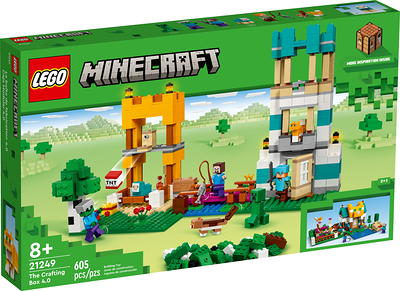 LEGO Minecraft The Crafting Box 4.0 21249 Building Toy Set Custom