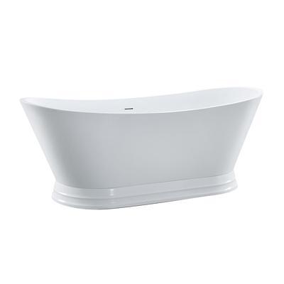 Hollis 67 Inch Freestanding Double Slipper Tub