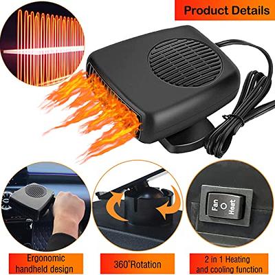 KINOWJI Car Heater, 200W 2 in 1 Portable Car Heater Fast Heating Quickly  Defrost Defogger Demister Heat Cooling Fan Auto Dryer Windshield Defroster  Plug in Cigarette Lighter(12V) - Yahoo Shopping