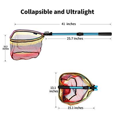 SAN LIKE Fishing Net Collapsible Telescopic Fishing Net - Clourful