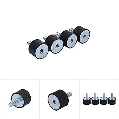 For 2pcs Rubber Isolator Mounts Shock Absorber M8 External Thread