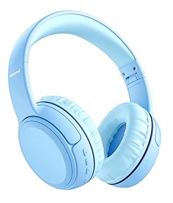 Headphones Bluetooth Wireless/Wired Kids Volume Limited 85 /110dB Over Ear  Foldable Protection Headset with AUX 3.5mm Mic for Boys Girls School Pad