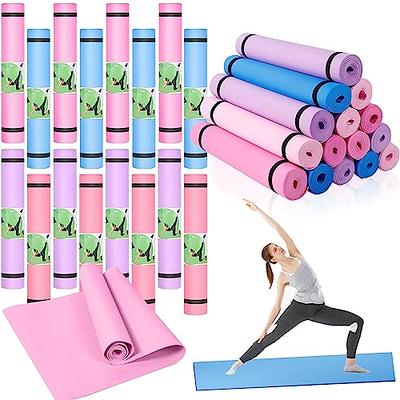 Hello Fit 20-Pack Value Yoga Mat With Carrying Strap, 68 x 24