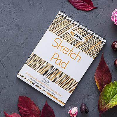 Reskid Sketch Pad (9 x 12 inches) - 50 Sheets, 2-Pack - Kids Drawing Paper,  Drawing and Coloring Pad for Kids, Kids Art Supplies
