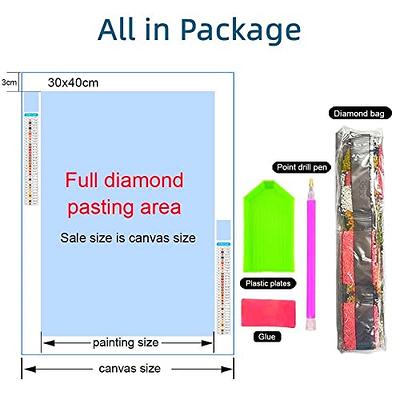 Diamond Painting Kits for Adults, Diamond Art Kits for Adults, Paint with  Diamonds Full Drill Round Crystal Art Painting Kit for Home Wall  Decoration,Flowers 16x12in 