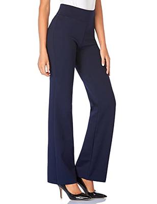 Tapata Women's 30'' High Waist Stretchy Bootcut Dress Pants Tall, Petite,  Regular for Office Business Casual Navy Blue,XL - Yahoo Shopping