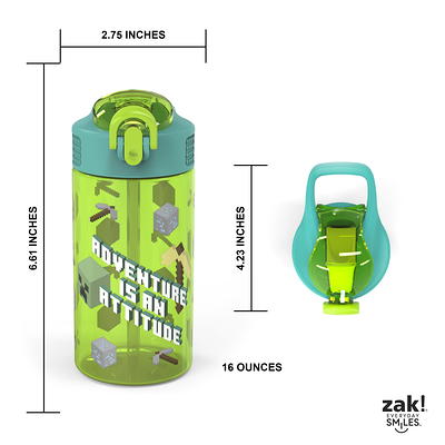 Zak Designs Leak-Proof Minecraft Water Bottle