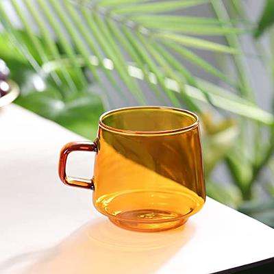 Colorful Glass Coffee Cups