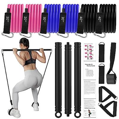 Fantastic Buys, Pilates Bar Kit with Resistance Bands Portable Fitness  Workout Equipment for Home Workout Stuff for Men & Women – Full Body  Workout