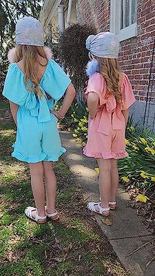  Arshiner Girls Casual Tunic Tops Short Sleeve Loose