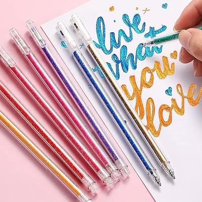 Glitter Gel Pen Set, Pens for Adult Coloring Books Fine Tip