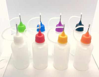 YGDZ 15pcs Precision Tip Applicator Bottles 30ml 5 Colors Needle Fine Tip  Squeeze Glue Applicator Bottles 10pcs Needle Tips 5pcs Mini Funnel for  Quilling Craft Paint Ink