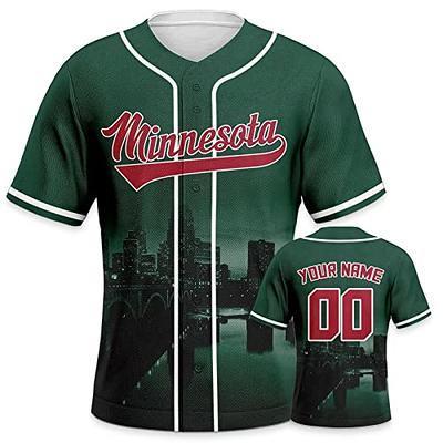  Custom Hockey City Night Skyline Baseball Jerseys