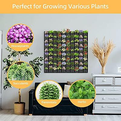Hanging Planting Grow Bags, 90 Pockets Wall Planter Wall Mounted
