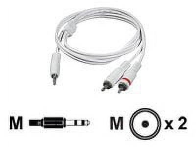 SANOXY 6 ft. 3.5 mm Mono Male to RCA Male Audio Cable CBL-LDR-SR102-1106 -  The Home Depot