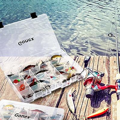 Transparent Clear Plastic Fishing Tackle Accessories Box Fishing Lure Bait  Hooks Storage Box Container Jewelry Making Findings Organizer Storage Box S