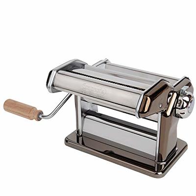 Imperia Pasta Maker Machine, Black, Made in Italy- Heavy Duty