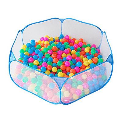 Honoson 100 Pieces Plastic Ball 2.16 Inch Crush Proof Ocean Balls