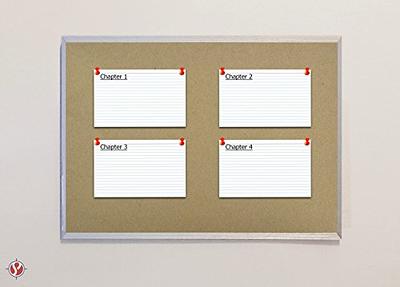 Ruled Index Cards, 100lb Heavyweight Thick White Cover Stock, 100 per  Pack