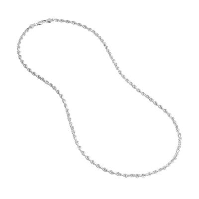 Real 14k Gold Plated 925 Silver Diamond Cut Sparkle Ice Rope Chain