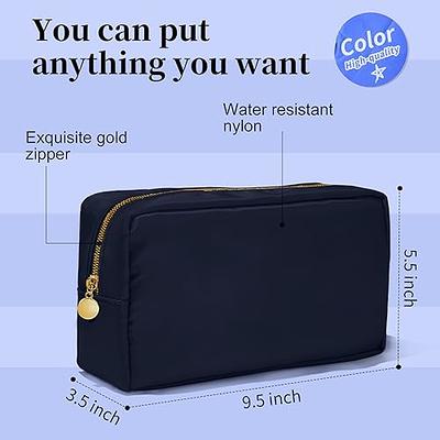 SOIDRAM Makeup Bag Travel Bag Pouch, Blue Toiletry Bag Makeup