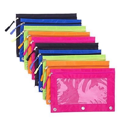 DoDoMagxanadu Binder Pencil Pouch with Zipper Pulls, Pencil Case